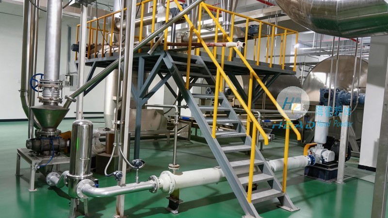 マイクロシリコン粉末空気圧輸送