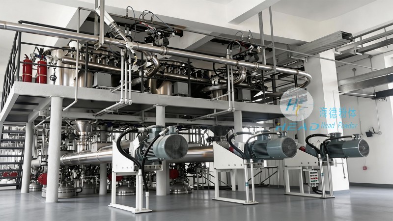 ベーキングパウダーは空気圧で輸送されます